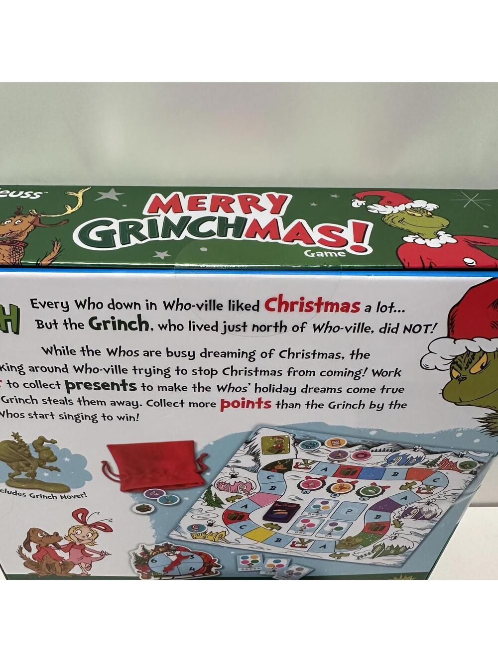 Dr. Seuss Merry Grinchmas! Family Board Game Ages 5+ Christmas Game - Picture 4 of 5